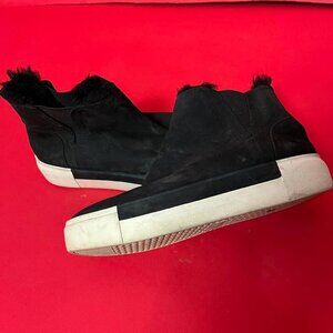 J slides nyc / Chunky black fluffy high